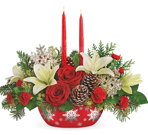 Teleflora® Snowflake Treasures Christmas Centerpiece