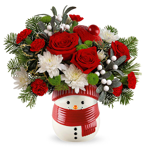 Teleflora Frosty Wishes Bouquet Deluxe