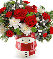 Teleflora Frosty Wishes Bouquet Deluxe